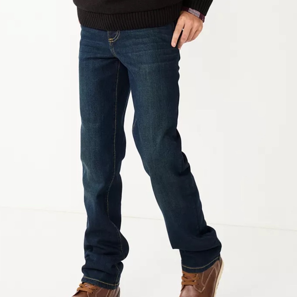 NEW SONOMA BOYS SLIM FLEXWEAR JEANS SIZE: 8